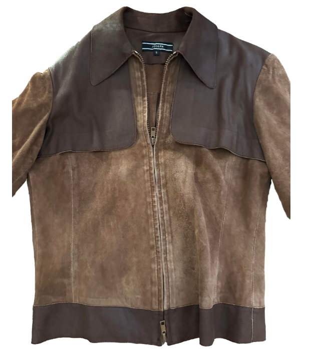 Vintage Joseph Leather Two Tone Brown Western Jacket