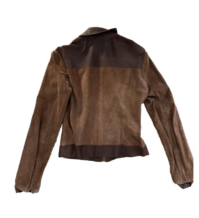 Vintage Joseph Leather Two Tone Brown Western Jacket